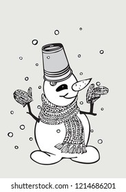 New Year's snowman