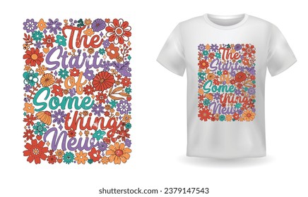 Año Nuevo Algo nuevo estilo caligrafía tipografía diseño de camisetas, diseño de camisetas de tipografía, diseño de vectores.