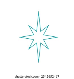 Ilustración vectorial estrella del Año Nuevo