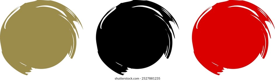 Ilustração de conjunto de pincel estilo de Ano Novo