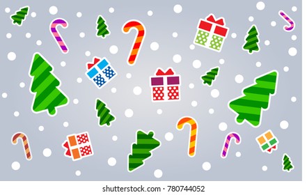 New Year's texture. texture Christmas. gift christmas fir. repeated seamless