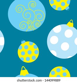 New Year's toys on a blue background