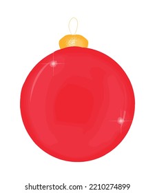 New Year's toys red green on a white background