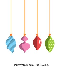 New Year's toys vector