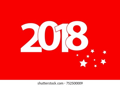 New Year's vector illustration.