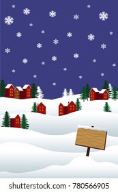 New Year's vector illustrations for winter background
