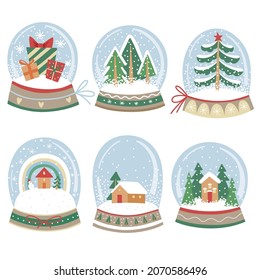 New Year's winter Snow Globe