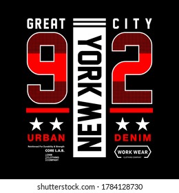 new york 92,typography t shirt design
