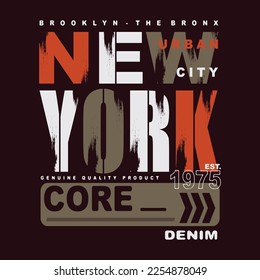 new york abstract graphic sporty style, t shirt design, typography vector, illustration