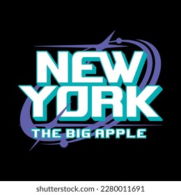 new york america y2k streetwear cyber style colorful slogan typography vector design icon illustration. Tshirt, poster, banner, fashion, slogan shirt, sticker, flyer