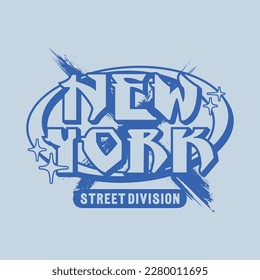 new york america y2k streetwear cyber style colorful slogan typography vector design icon illustration. Tshirt, poster, banner, fashion, slogan shirt, sticker, flyer