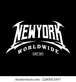 nueva york america y2k streetwear cyber style colorido slogan typography vector design ilustración icon. Camiseta, afiche, pancarta, moda, camisa de lema, pegatina, volante