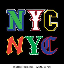 new york america y2k streetwear cyber style colorful slogan typography vector design icon illustration. Tshirt, poster, banner, fashion, slogan shirt, sticker, flyer