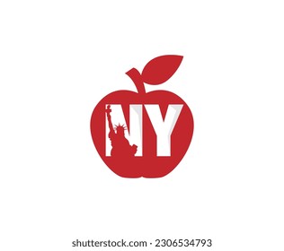 New York Apple Logo Design Template