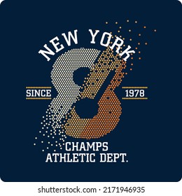 NEW YORK ATHLETIC DEPT for print, t-shirt, stamp, sticker, apparel, icon, element, jersey, and other uses