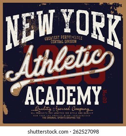 new york athletic tee graphic