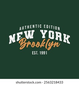 New York Authentic Edition T Shirt Design