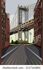 ilustración de fondo de nueva york, adecuada para el fondo de la foto, negocios u otros