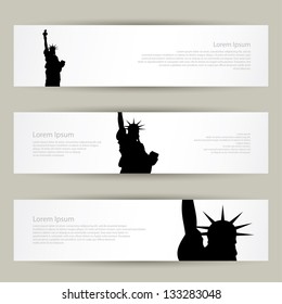 New York banners - vector illustration
