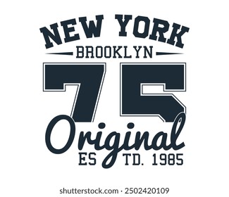 New york brooklyn 75 original estd. 1985