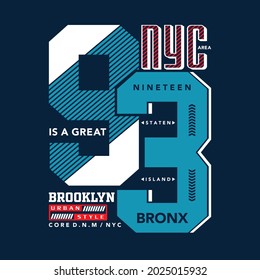 new york brooklyn authentic,slogan graphic typography design for print,illustration art,vector