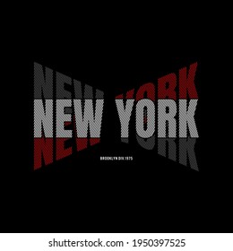 New york ,BROOKLYN DIVision typography graphic design, for t-shirt prints, vector illustration
