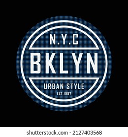 New york Brooklyn illustration typography. perfect for t shirt design