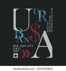 Nova Iorque Brooklyn ilustração tipografia. perfeito para projetar t-shirts, camisas, capuz, cartaz, impressão