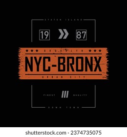New york Brooklyn stylish t-shirt and apparel abstract design. Vector print, typography, poster