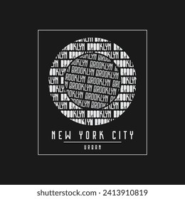 New york brooklyn Brooklyn stylish t-shirt and apparel abstract design. Vector print, typography, poster