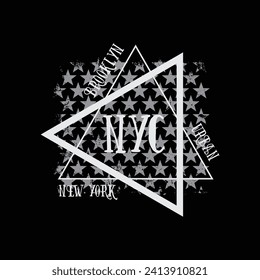 New york brooklyn Brooklyn stylish t-shirt and apparel abstract design. Vector print, typography, poster