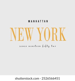 New York, Brooklyn t-shirt design.  College and university style t-shirt printing. Vector college illustration
