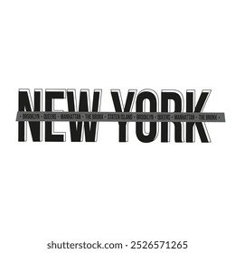 New York, Brooklyn t-shirt design.  Typography for university and college style t-shirt printing. College illustration in vector