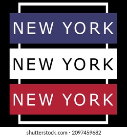 New York, Brooklyn typography for clothes design. Graphics for print product