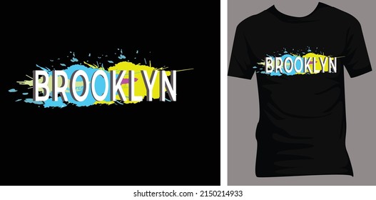 new york  brooklyn typography graphic design for clothing