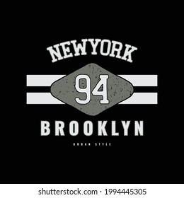 New york Brooklyn vector illustration and typography, perfect for t-shirts, hoodies, prints etc