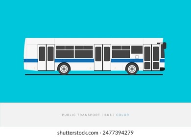 Autobús de Nueva York. autobús turístico. transporte público. Vector