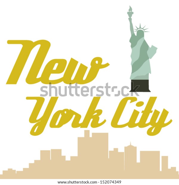 New York City Stock Vector (Royalty Free) 152074349 | Shutterstock