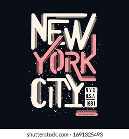 new york city abstract design graphic vector illustration good for t shirt print