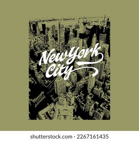 New york city awesome t shirt design