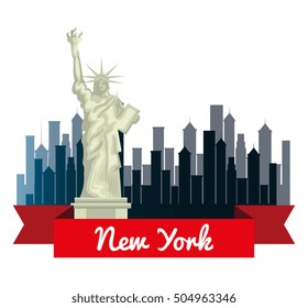 New York City Skyline Silhouette Grayscale Stock Vector (Royalty Free ...