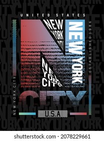 new york city coloring design typography graphic vector for t shirt and other