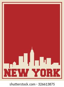 New York city concept, logo, label. Word and Icon Cloud. Hipster style. T-shirt design. Typography. Creative poster design.