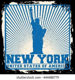 New York City concept. Logo. Label. T-shirt design. NYC. Creative poster design.