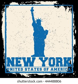 New York City concept. Logo. Label. T-shirt design. NYC. Creative poster design.