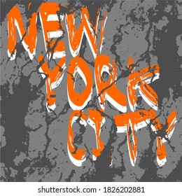 New York City Desain Vector on Abstract Background