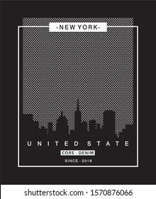 new york city design for print t shirt 