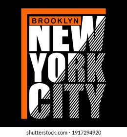 new york city design typography for print t shirt