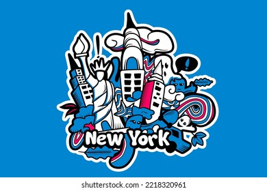 New York City Doodle Art