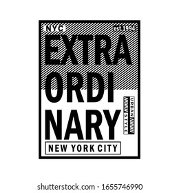 New York city extraordinary,slogan vector typography for print t shirt